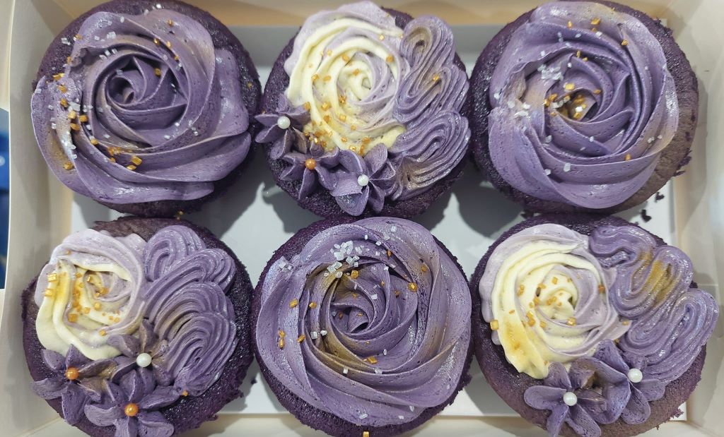 Ube Cupcake in a box Mango Hill